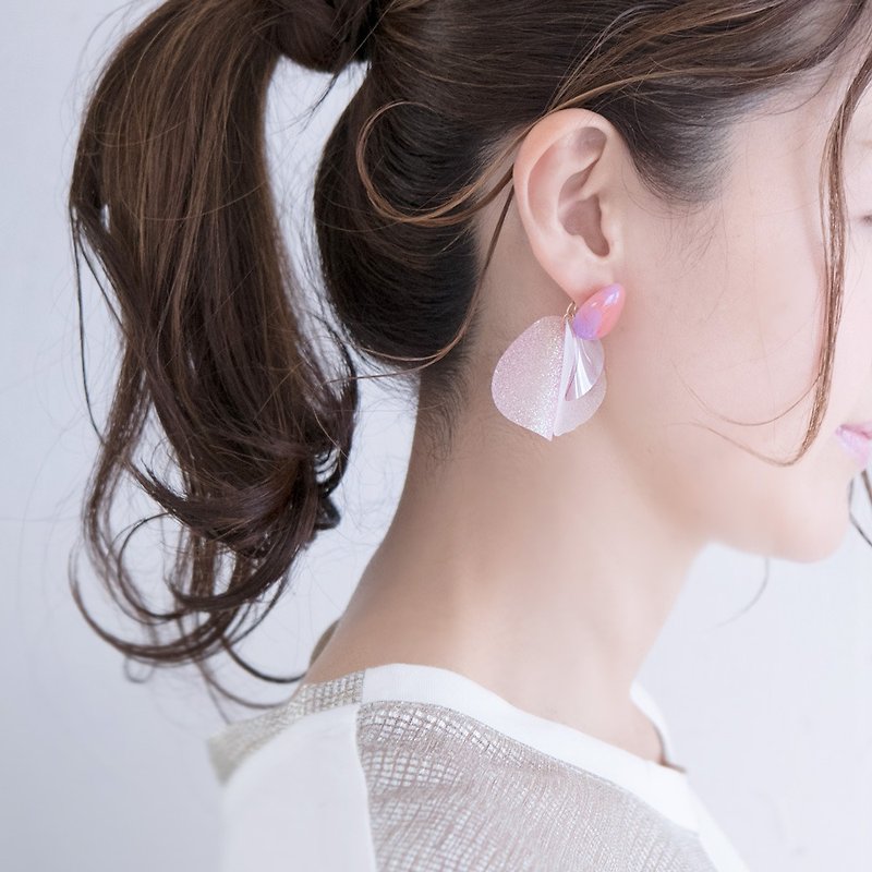 ミスティスパーク | ピアス | ピンク - 耳環/耳夾 - 壓克力 粉紅色