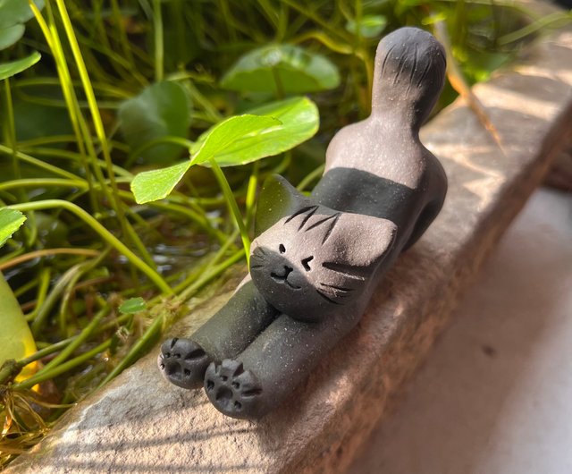 猫の陶器フィギュア 2個セット Amazon.co.jp: 【AAGWW】猫咪鈴- 股間を見つめる猫 シリーズ