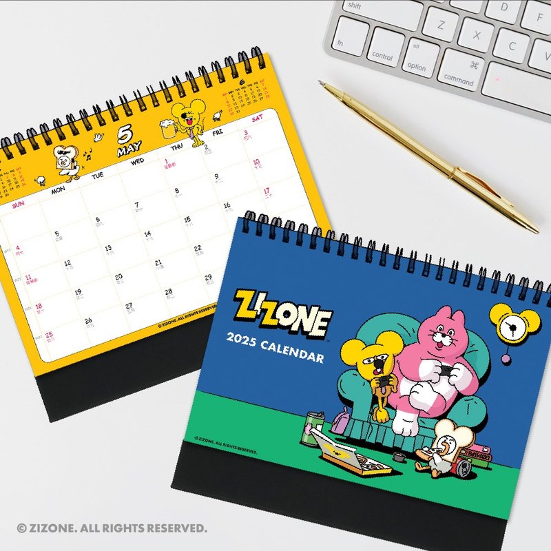 JzFun/ZIZONE 2025 Desk Calendar - ปฏิทิน - กระดาษ 