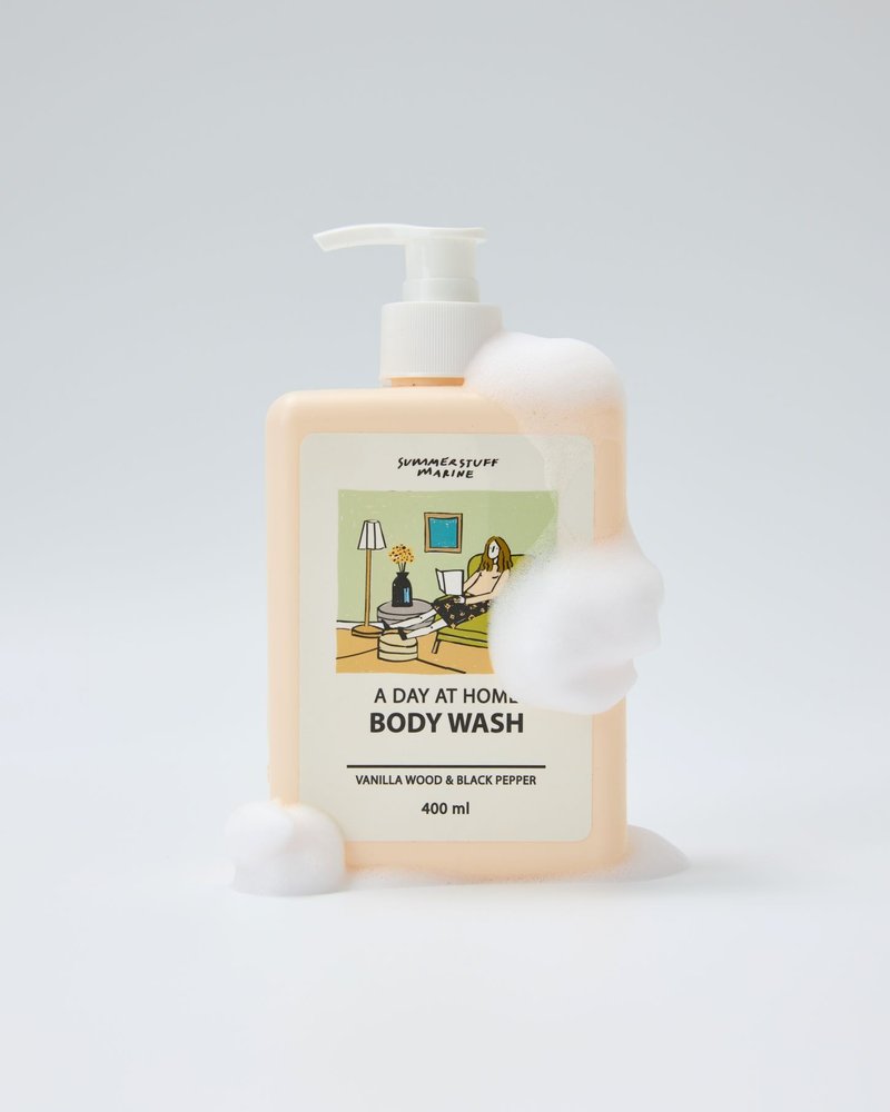 Summerstuff.marine - BODY WASH (SHOWER GEL) กลิ่น A DAY AT HOME (400 ml) - 沐浴乳/沐浴用品 - 其他材質 白色