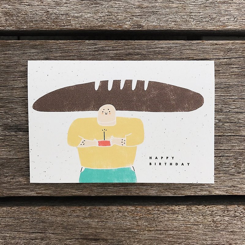 Birthday Card / Mr. Bread - การ์ด/โปสการ์ด - กระดาษ 