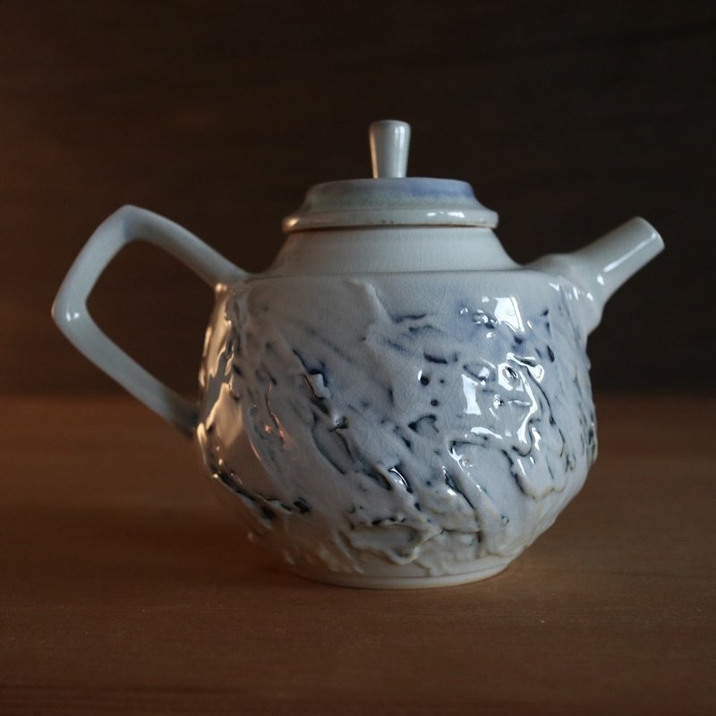 Xuan Bai · Ink Ridge Wood-Fired Teapot 350 cc - ถ้วย - เครื่องลายคราม ขาว