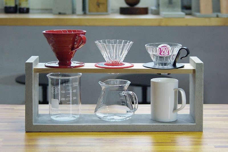 極簡3孔手沖座架 - 咖啡壺/咖啡周邊 - 水泥 