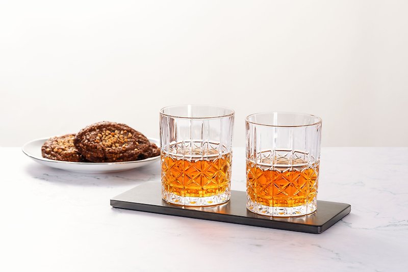【シュピゲラウ】エレガンス ウイスキーグラス 345ml シングルサーブ カラーボックス 2個セット - ワイングラス・酒器 - ガラス 