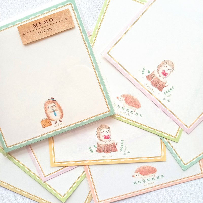 Hedgehog Square Memo - Notebooks & Journals - Paper Multicolor