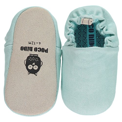 Poco Nido Poco Nido (英國) 嬰兒 BB鞋 學行/學步鞋仔 - 淨色 鴨蛋藍