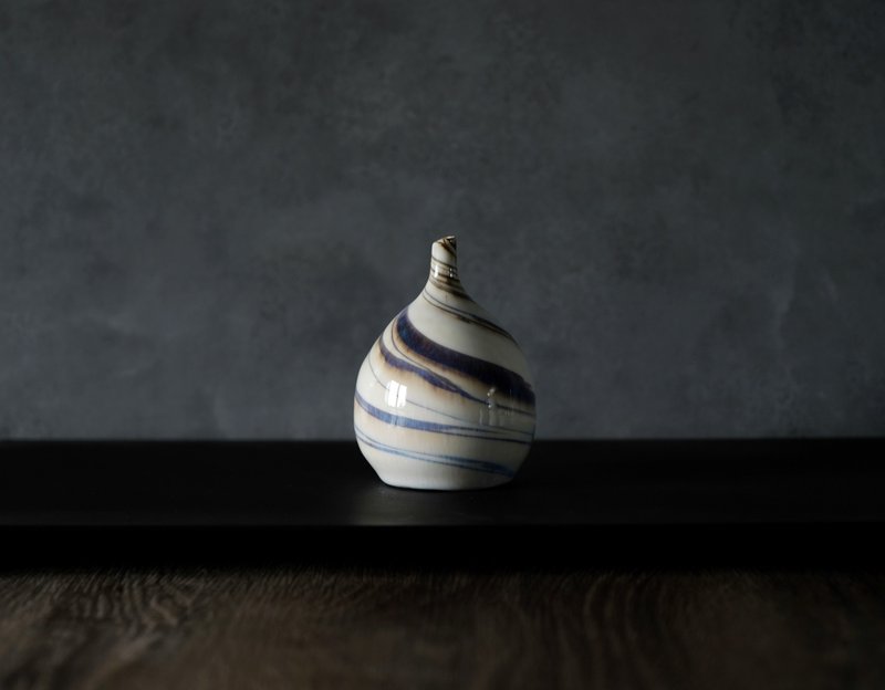 纖凝_清透_小花器 - 花瓶/花器 - 瓷 藍色