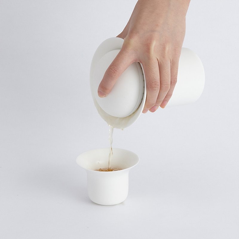 瓷 茶壺/茶杯/茶具 - 佐藤大-卵石系列(單壺、公道杯、對杯套裝)