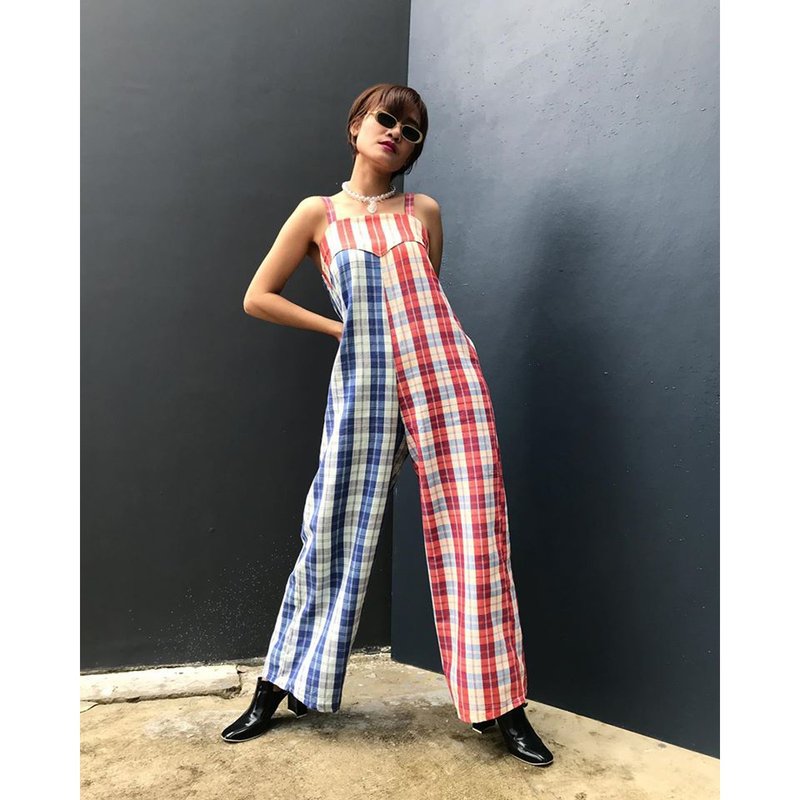 KHAWMA Jump suit - 吊帶褲/連身褲 - 棉．麻 多色