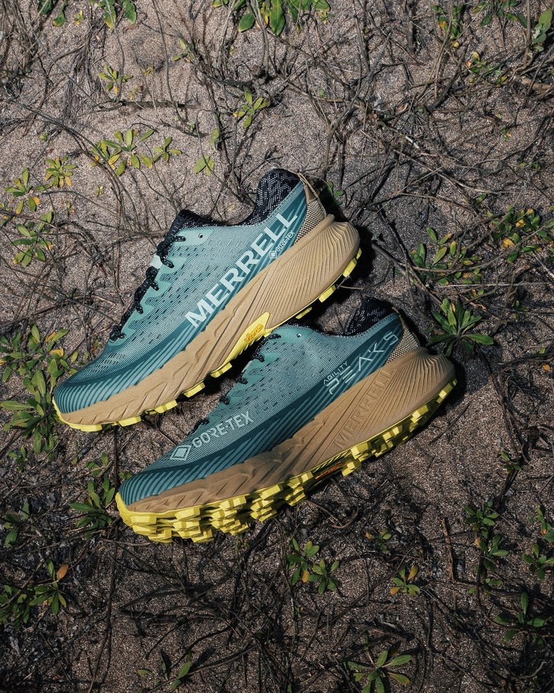 MERRELL AGILITY PEAK 5 GTX輕量戶外慢跑越野運動鞋 男鞋-橄欖綠 - 男運動鞋/球鞋 - 防水材質 