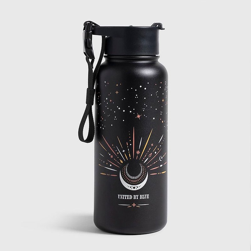 United by Blue 707-277 Stainless Steel thermos bottle 32oz / starry sky black