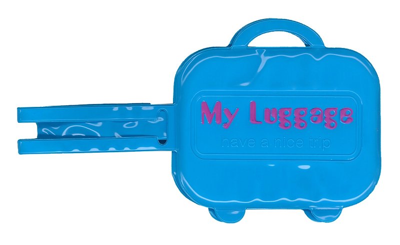 Alfalfa My luggage Luggage tag(Blue) - Other - Plastic 