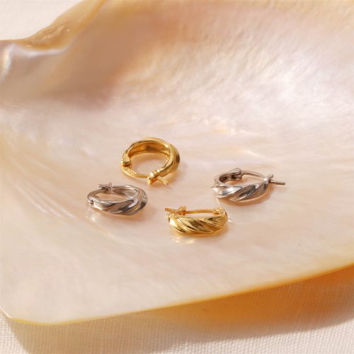Miagoldjewel s925純銀冷淡風耳圈 精緻小眾簡約設計感耳環推薦 閨蜜禮物