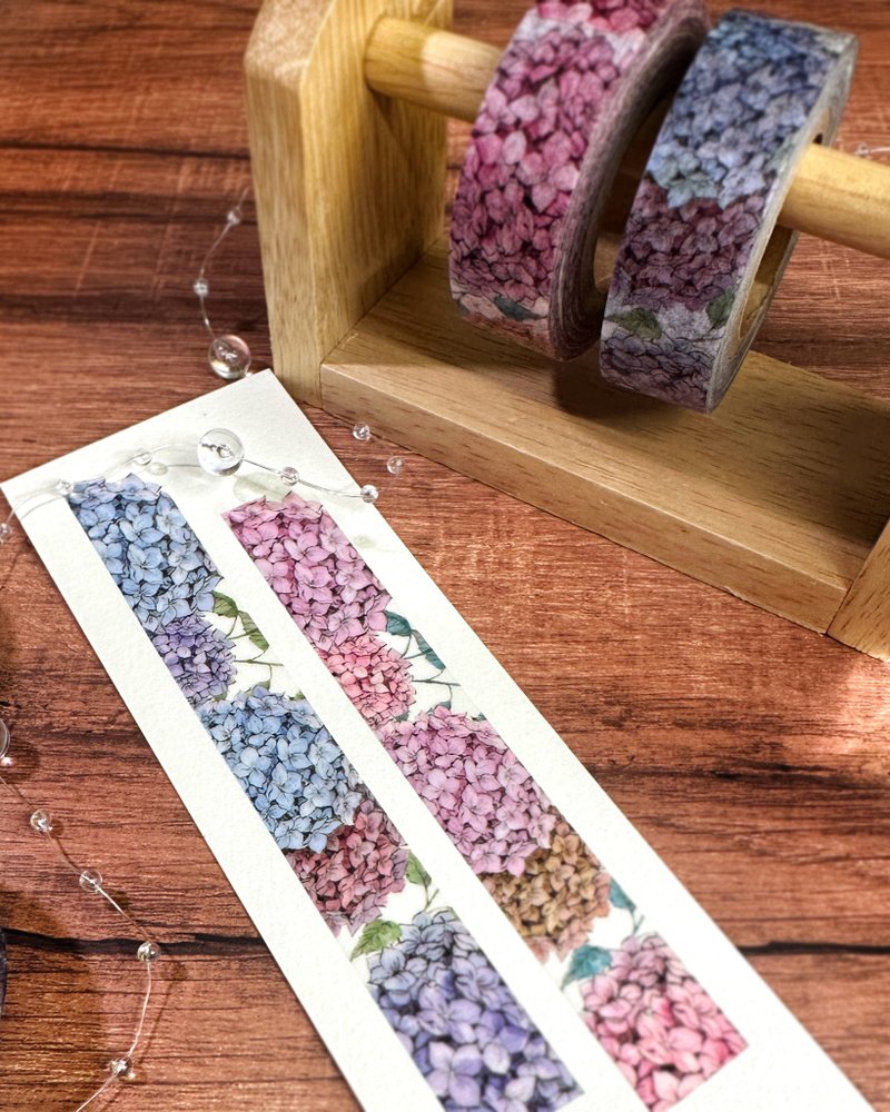 Hydrangea Washi Tape - 紙膠帶/和紙/PET - 其他材質 