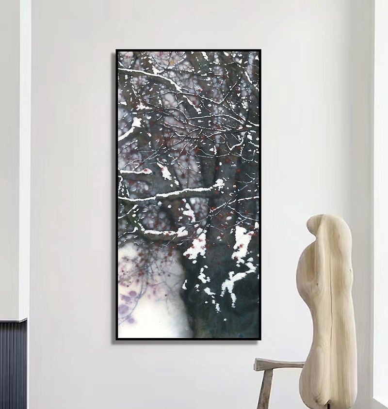 Winter forest snow scene painting/giclee limited edition artist Sun Lin - Posters - Other Materials Multicolor