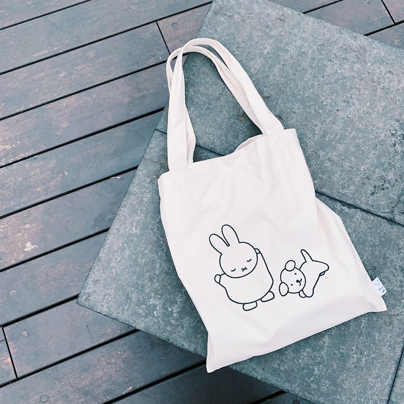【Pinkoi x miffy】MIFFY and SNUFFY - Daily Shopping Bag DAILYTOTE / 815a.m - Messenger Bags & Sling Bags - Cotton & Hemp 