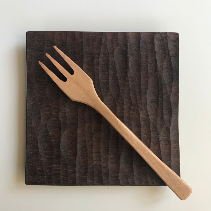 Black walnut square dish - Small Plates & Saucers - Wood Brown