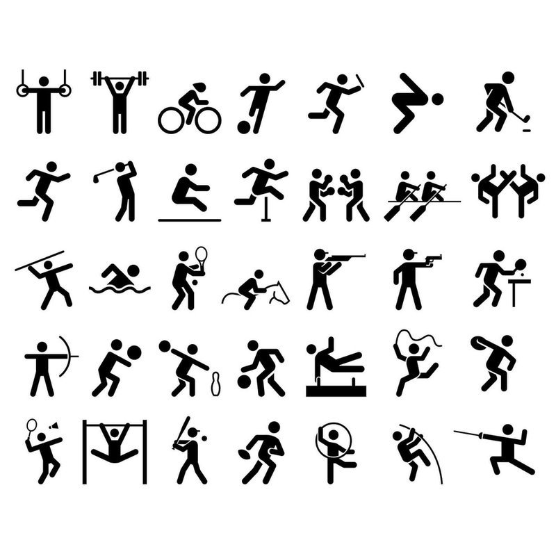 Olympic sports svg, olympics svg, sports template, sports pdf, sports png, SVG - 圖文模板設計 - 其他材質 