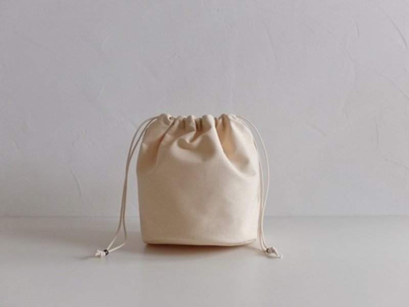 Pinkoi Proxy Purchase -  [Made to order] Canvas drawstring bag (bag in bag for "marche") - Toiletry Bags & Pouches - Cotton & Hemp 