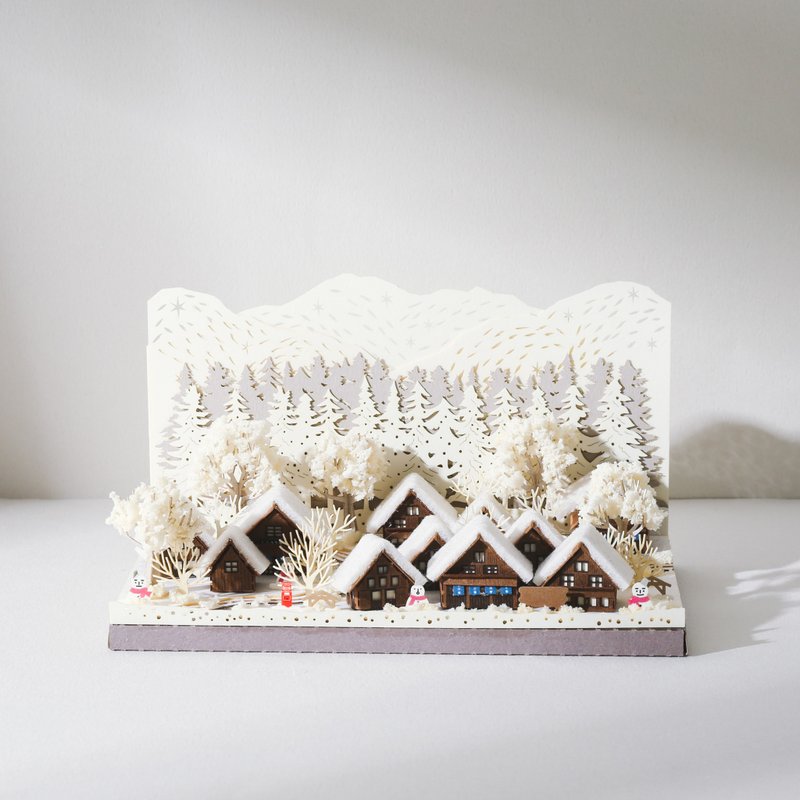 【Jeantopia】Paper Sculpture DIY Material Pack Winter Gassho Village | 9025153 - Wood, Bamboo & Paper - Paper 