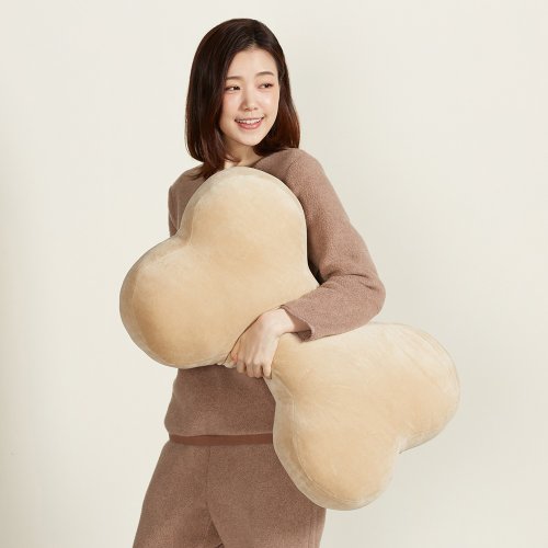 YVONNE COLLECTION以旺傢飾 素面大骨頭抱枕-蜜茶棕