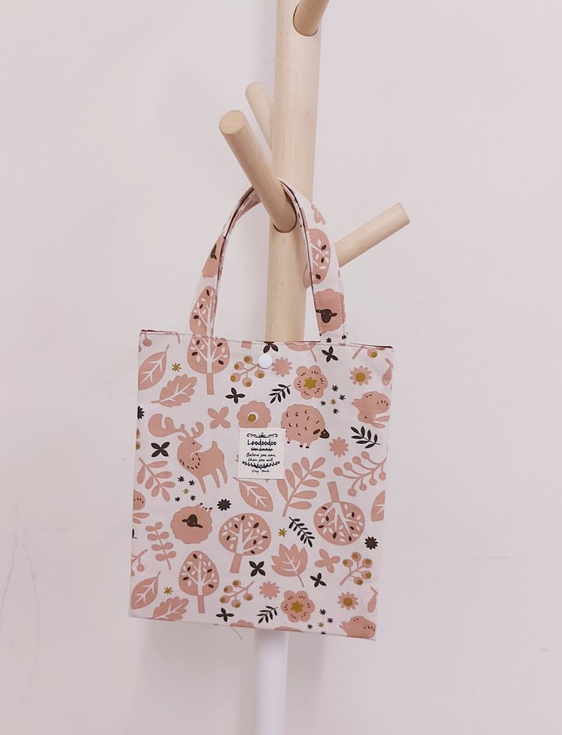 Leodoodoo 【長方手提袋】【扁包】文青散步包-外出包-方包-手作 - 手提包/手提袋 - 棉．麻 