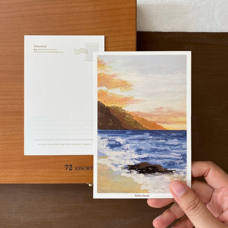 Postcard - Little Seascape - การ์ด/โปสการ์ด - กระดาษ สีน้ำเงิน