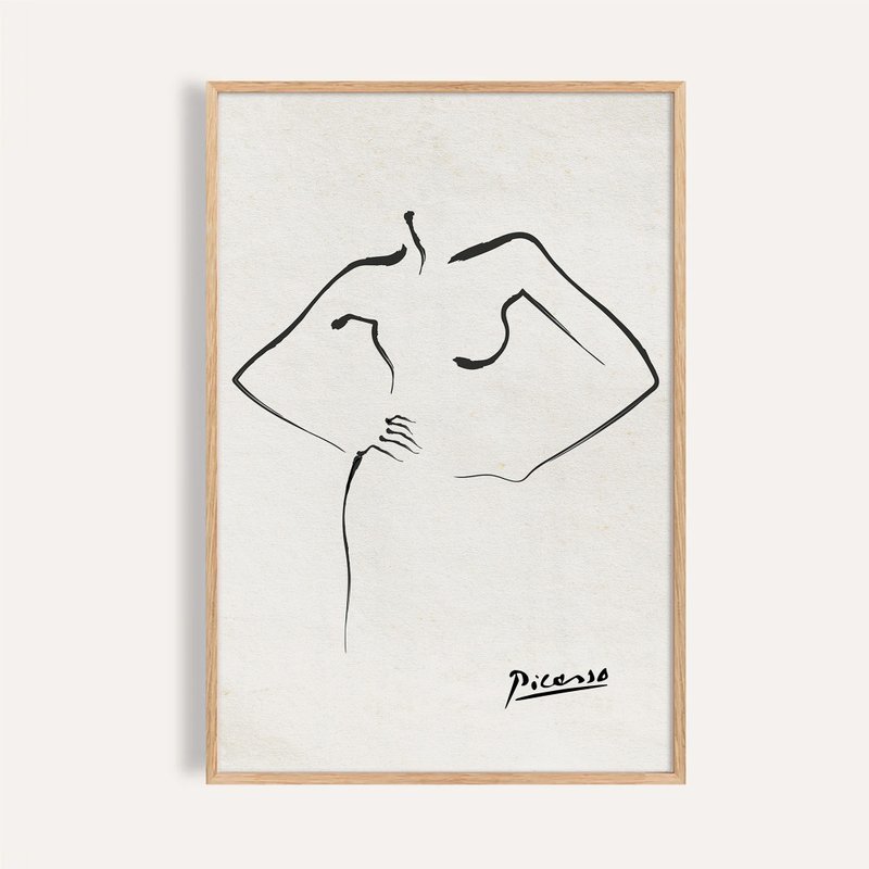 線條之姿 Poetic Lines / 畢卡索風格 人體線條掛畫 畫芯 海報 - 海報/掛畫/掛布 - 紙 