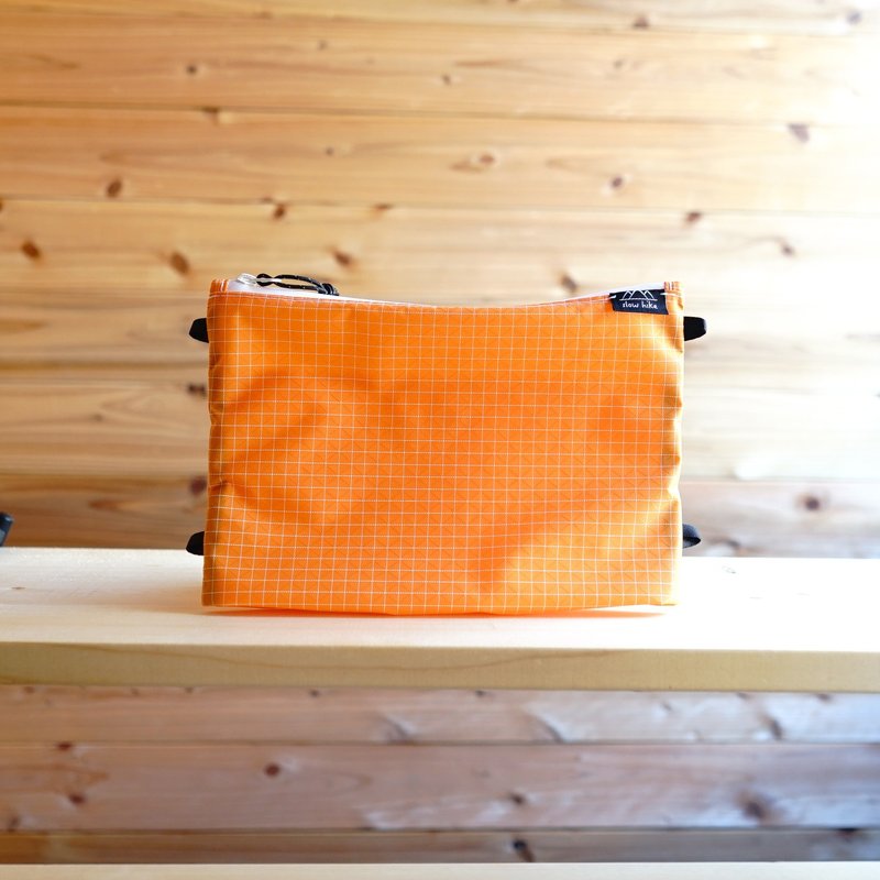 X-Grid・Orange・さこぽM/ 登山・キャンプ・アウトドア・超軽量・防水・サコッシュ・ショルダーバッグ・ポーチ・slowhike・SCP-01-M - 化妝包/收納袋 - 尼龍 橘色