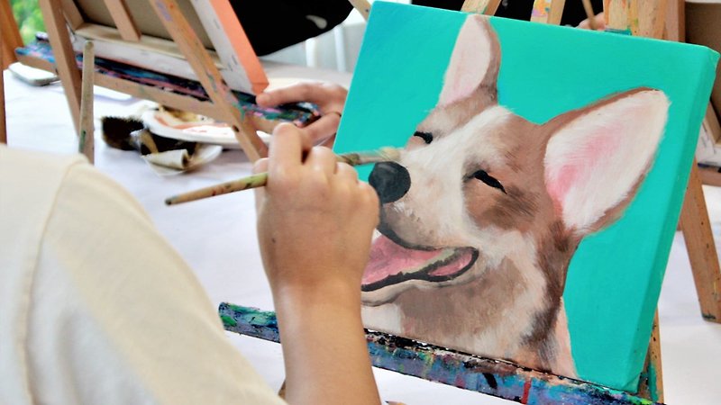 Paint Sip x Customize your furry child・Zero-based painting・Can be used by beginners - Illustration, Painting & Calligraphy - Acrylic 