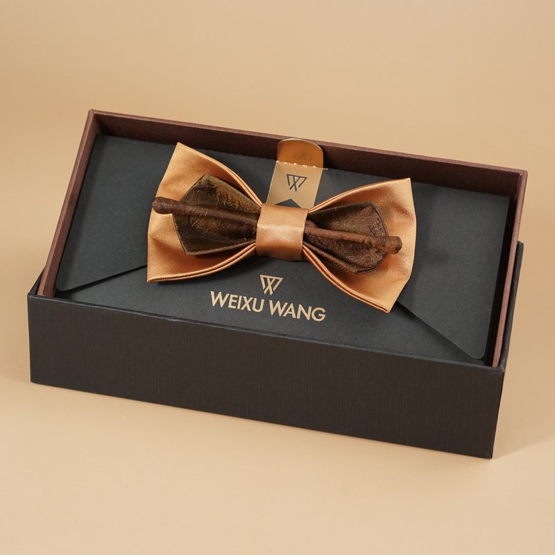 WEIXUWANG bowtie 願望系列手工領結 - 領結/領巾 - 聚酯纖維 橘色
