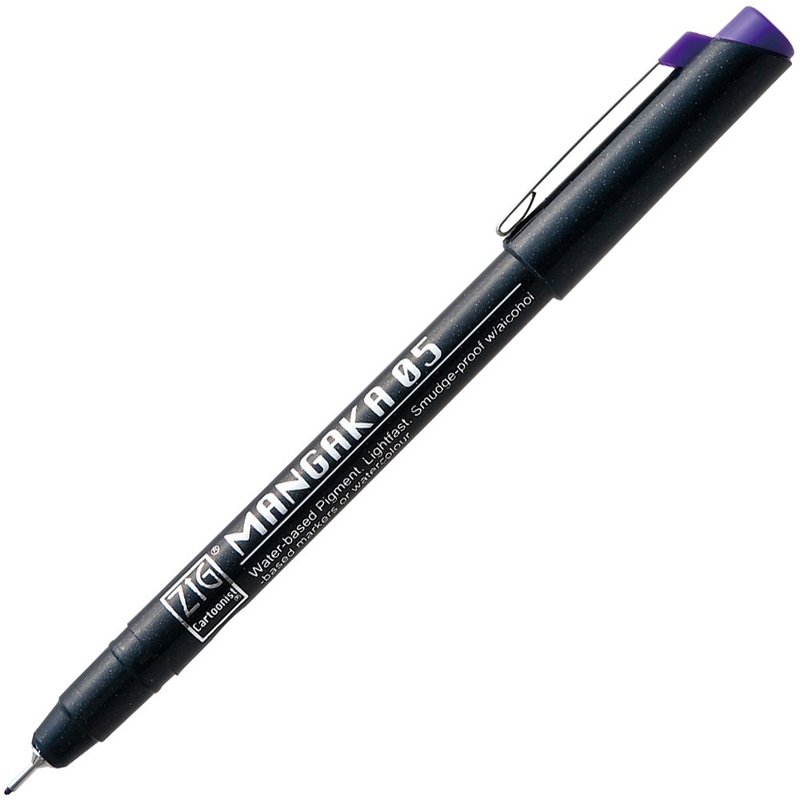 [Kuretake Japan Kuretake] ZIG Comic Pen Purple 0.5 - อุปกรณ์เขียนอื่นๆ - พลาสติก สีม่วง