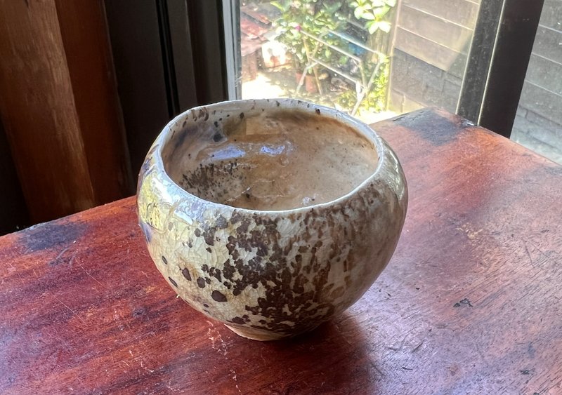 白豹紋落灰古樸柴燒杯 / 茶杯 / 小平凡手作 - 茶壺/茶杯/茶具 - 陶 