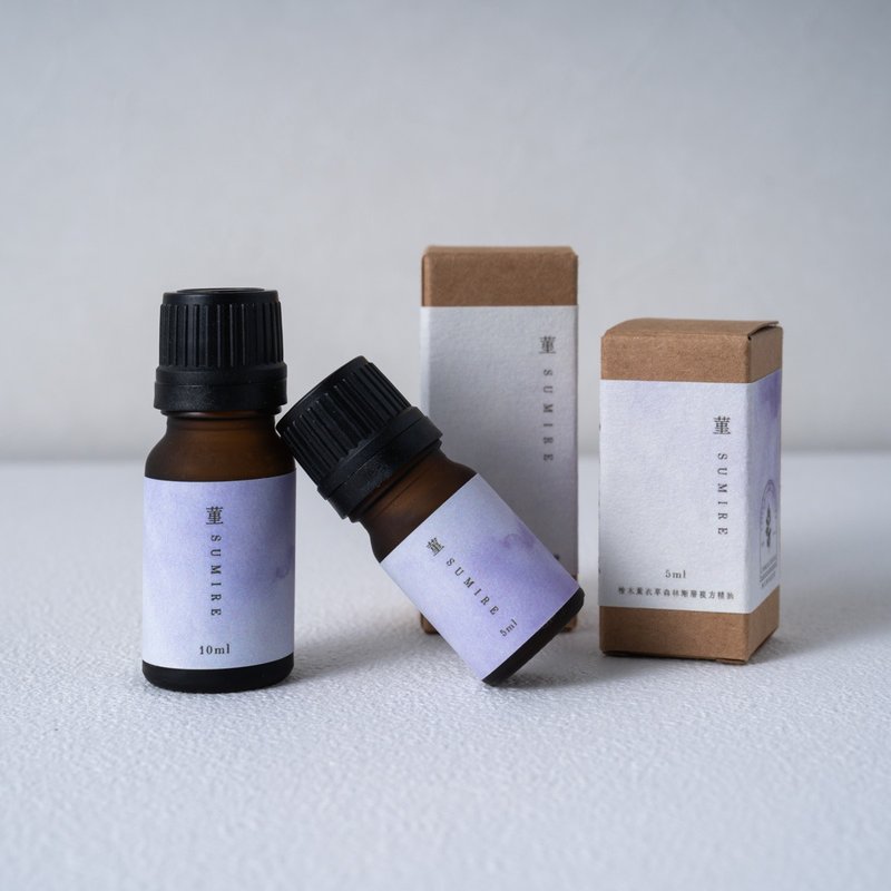 Hibiscus – Hinoki lavender forest gradient essential oil blend - น้ำหอม - น้ำมันหอม สีทอง