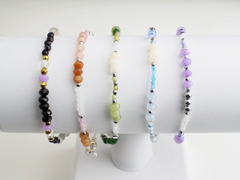 Lucky Stone Braelet (Collection 1) - Bracelets - Sterling Silver Multicolor