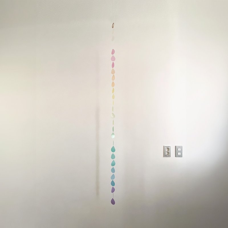 DIY KIT| Helsinki Dawn Market-Rainbow-Raindrop| Shell Wind Chime Mobile|#0-501 - อื่นๆ - เปลือกหอย หลากหลายสี