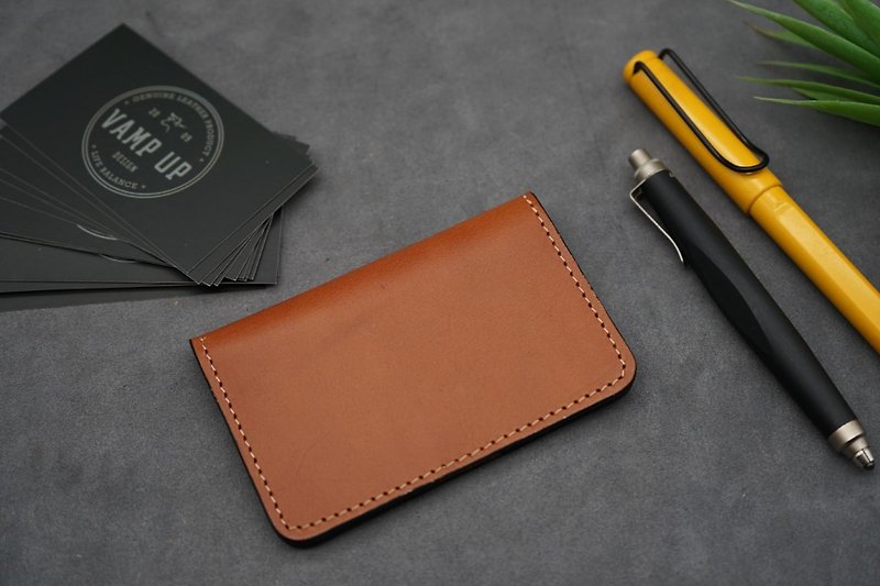 Business Card Holder (Tan) - Other - Genuine Leather 