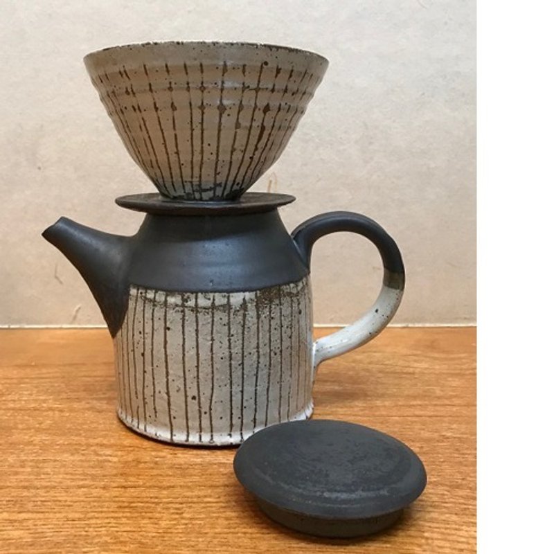 コーヒードリッパー(チタンマットトクサ模様)受注生産> - 茶壺/茶杯/茶具 - 陶 