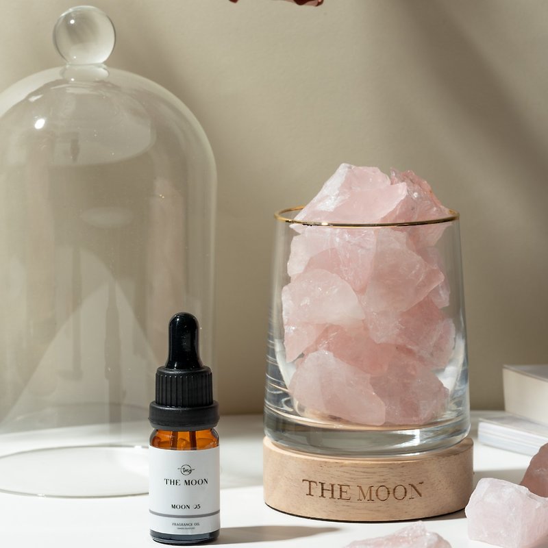 Crystal Fragrances Pink - THE MOON Pink Crystal Diffuser // Peach Blossom X Popularity