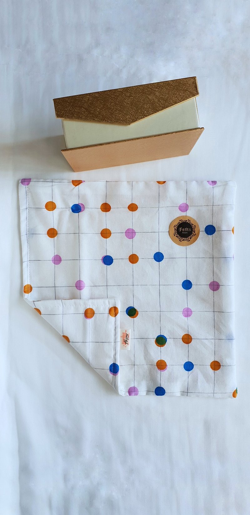 3Min cotton + double yarn handkerchief - four layers - Handkerchiefs & Pocket Squares - Cotton & Hemp Multicolor
