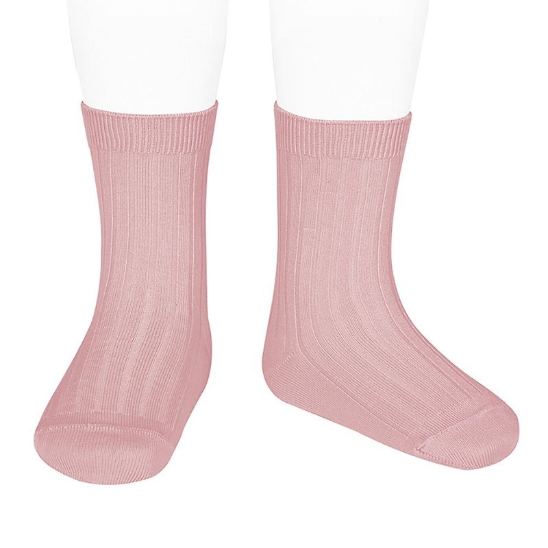 Condor 小王子經典短襪- 526 玫粉(兒童/成人) - 襪子 - 棉．麻 粉紅色