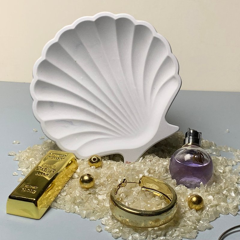 Jewelry Tray Beautiful Shell Tray Jewelry Storage Home Furnishings - Items for Display - Other Materials 