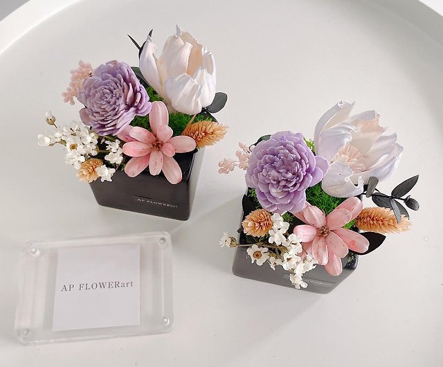 custom korean gift floral pink packaging