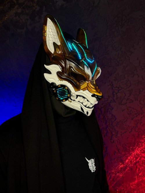 ハンドメイド 狼 マスク サイバー デザイン 500x0.jpg