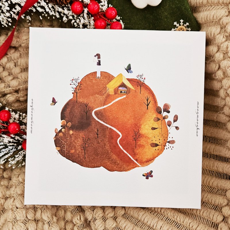 聖誕禮物 無框畫  I 走走  插畫裝飾物 房間咖啡廳 風格提升 - 擺飾/家飾品 - 其他材質 白色