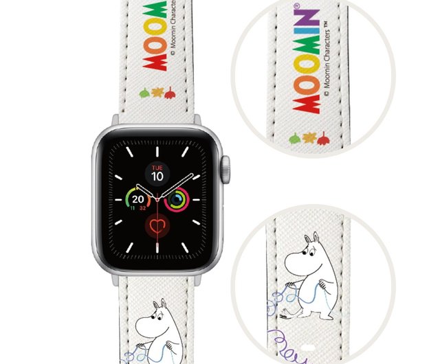 MOOMIN 時計 交換用バンド付き ムーミン Apple Watch 交換バンド - ムーミンレインボー