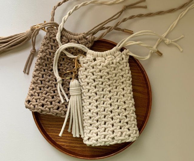 DIY Macrame Bag with Comfy Braided Handles // Tutorial + Video