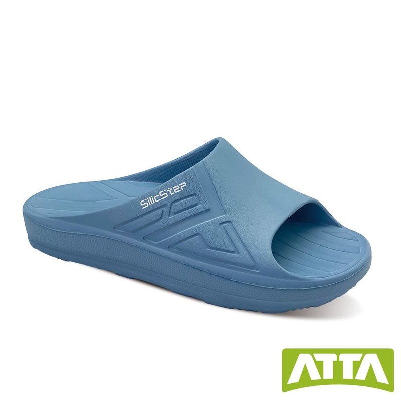 【ATTA】SilicStep plastic-reducing and eco-friendly arch slippers-blue - รองเท้าแตะ - พลาสติก สีน้ำเงิน