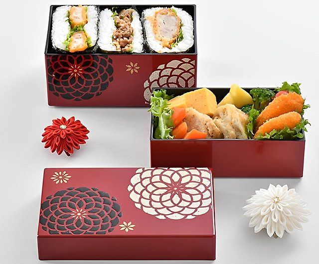 Baihua series multi-purpose bento box red/HAKOYA/with strap - Shop Tokyo  Shokki Lunch Boxes - Pinkoi