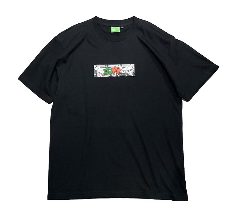Stayhome x PNC Sticker Logo Tee Short Sleeve - Men's T-Shirts & Tops - Cotton & Hemp 